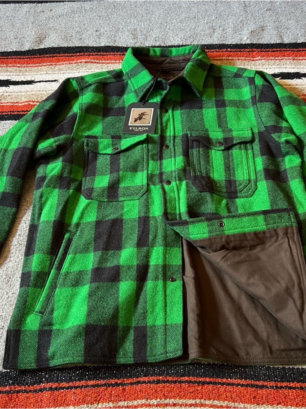 Filson "Acid Plaid" Mackinaw Wool Jac Shirt | Rare Limited Edition - Picture 13 of 16